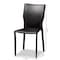 Baxton Studio Heidi Black Faux Leather Upholstered 4-Piece Dining Chair Set 171-10792 - alternate 2